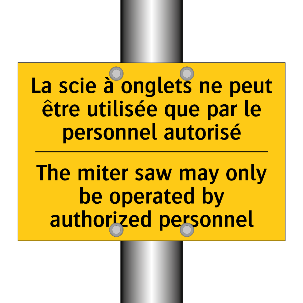 La scie à onglets ne peut être  /.../ - The miter saw may only be operated  /.../