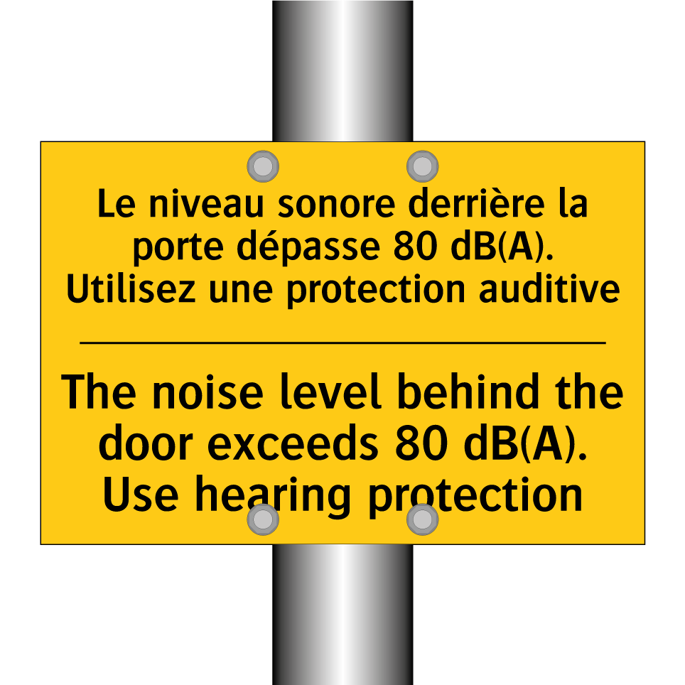Le niveau sonore derrière la porte  /.../ - The noise level behind the door  /.../
