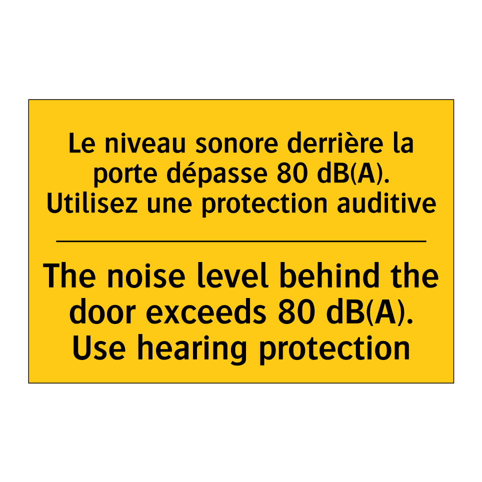 Le niveau sonore derrière la porte  /.../ - The noise level behind the door  /.../