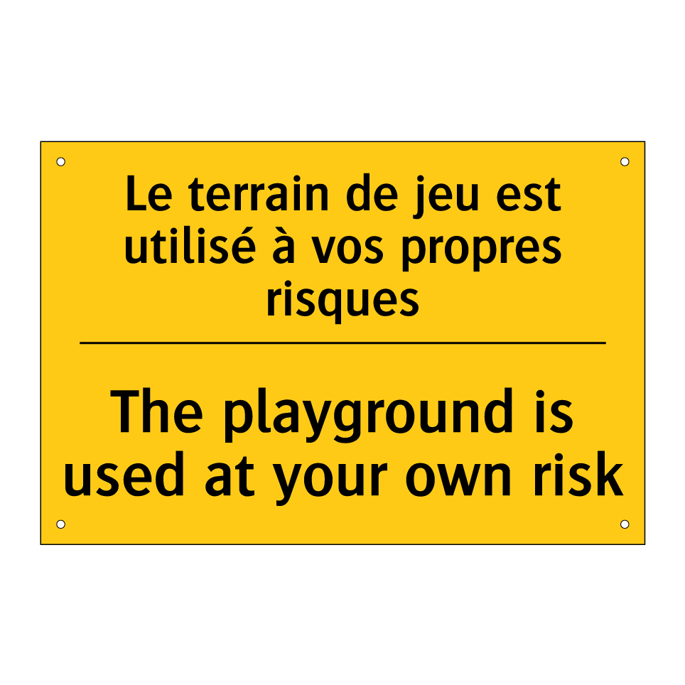 Le terrain de jeu est utilisé  /.../ - The playground is used at your  /.../