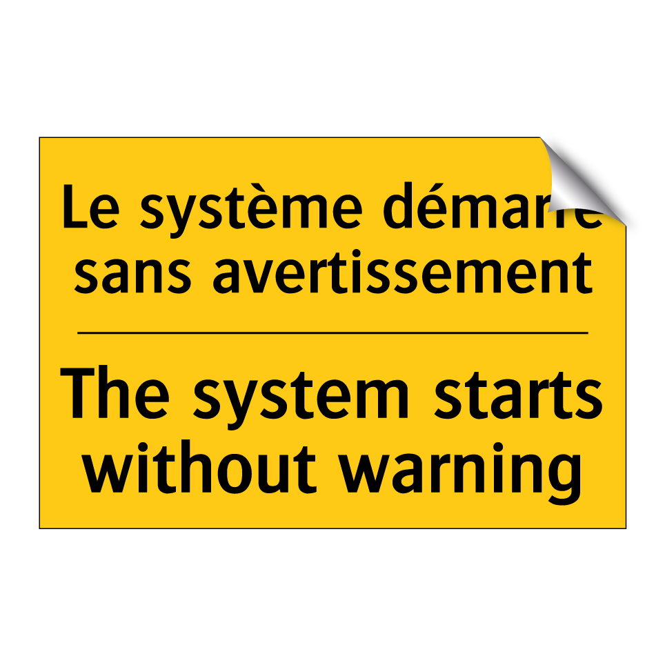 Le système démarre sans avertissement /.../ - The system starts without warning /.../
