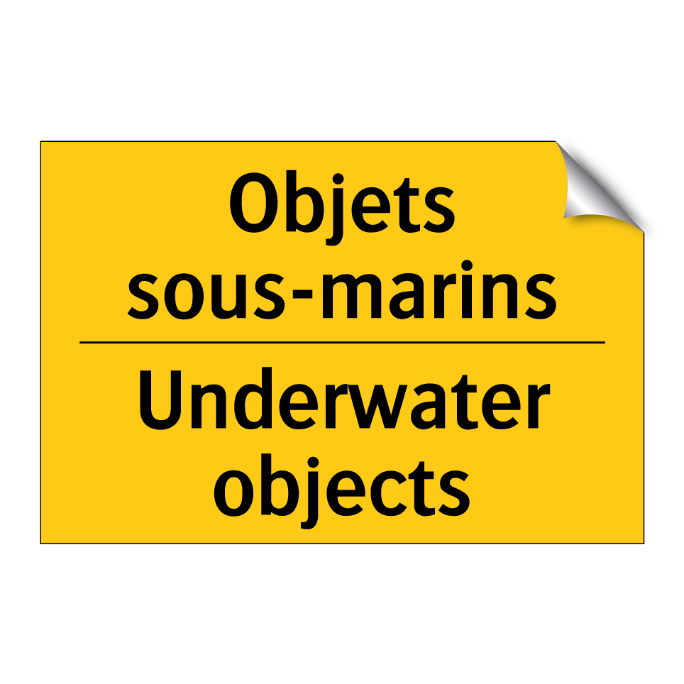 Objets sous-marins - Underwater objects