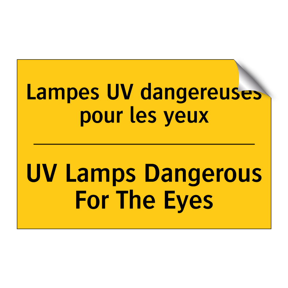Lampes UV dangereuses pour les  /.../ - UV Lamps Dangerous For The Eyes /.../