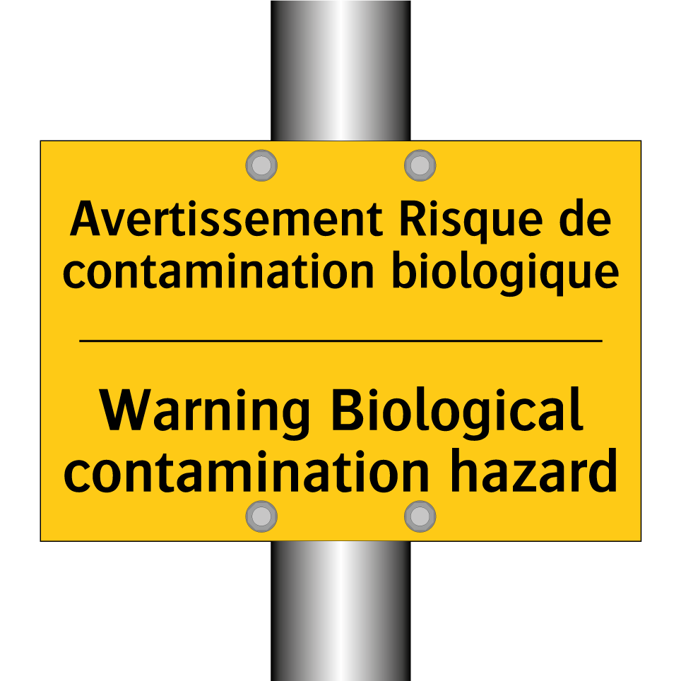 Avertissement Risque de contamination  /.../ - Warning Biological contamination  /.../