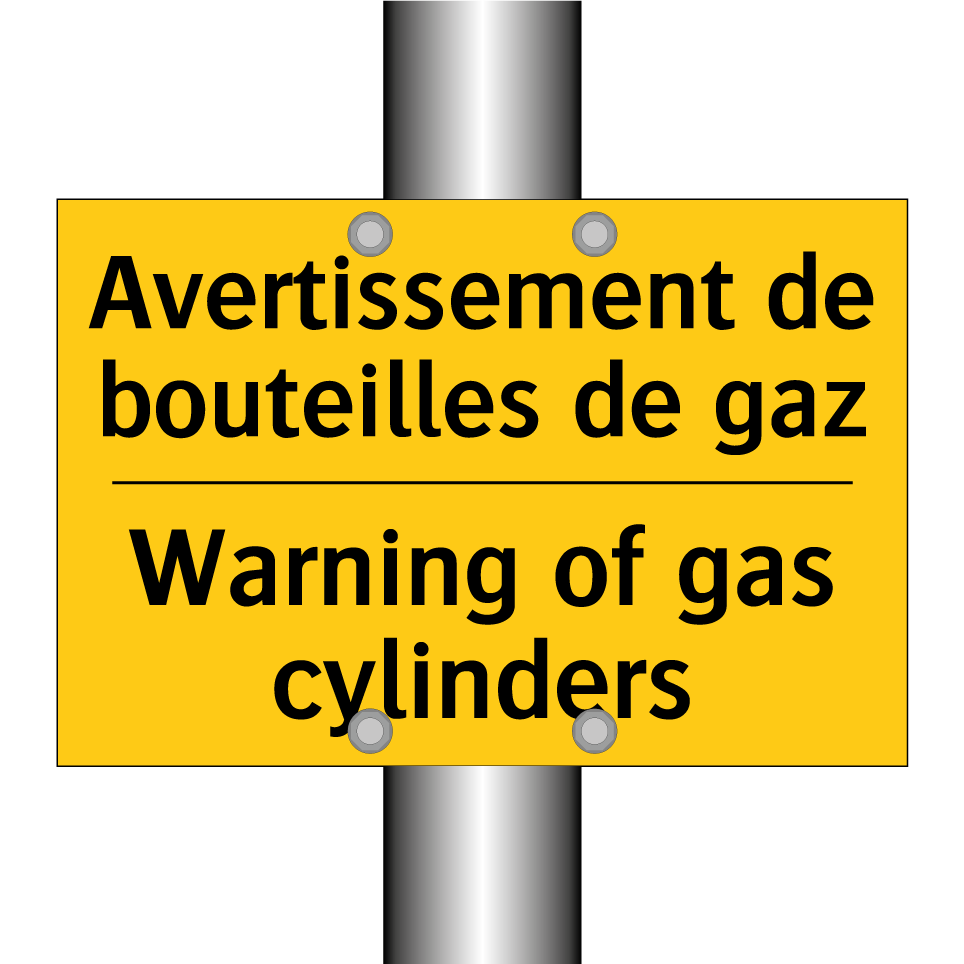 Avertissement de bouteilles de  /.../ - Warning of gas cylinders