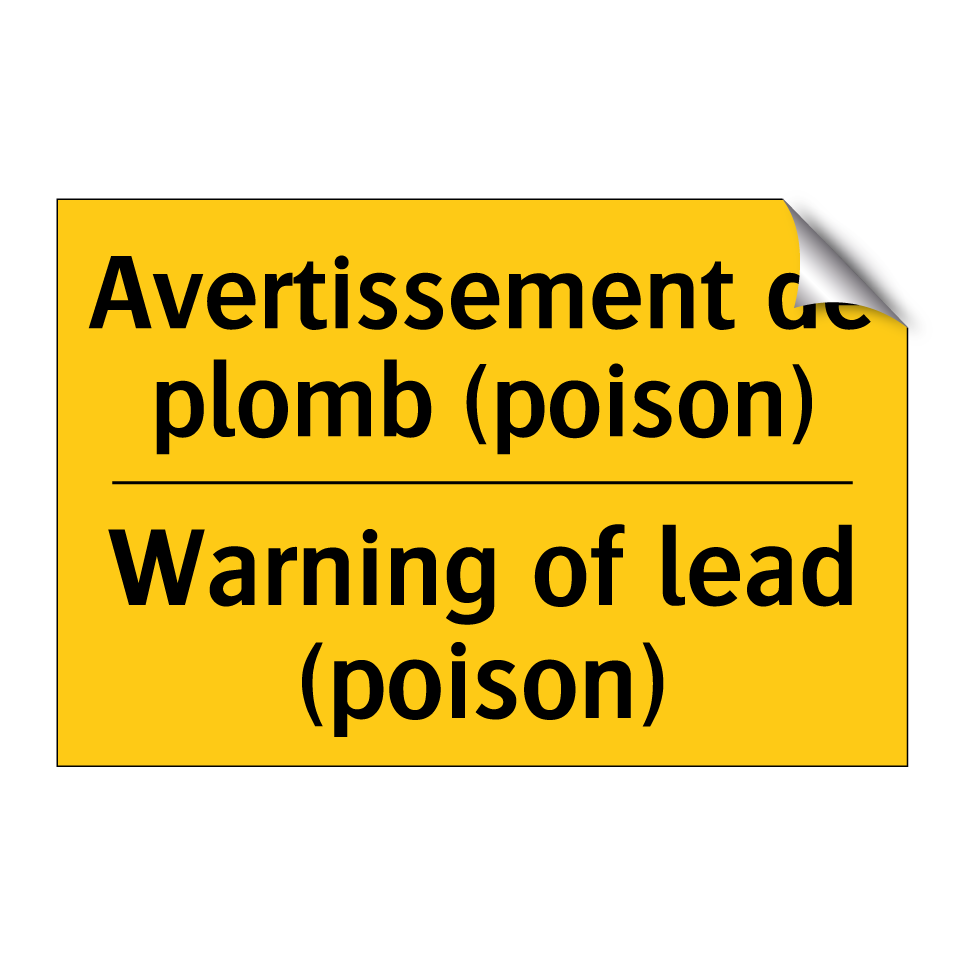 Avertissement de plomb (poison) /.../ - Warning of lead (poison)