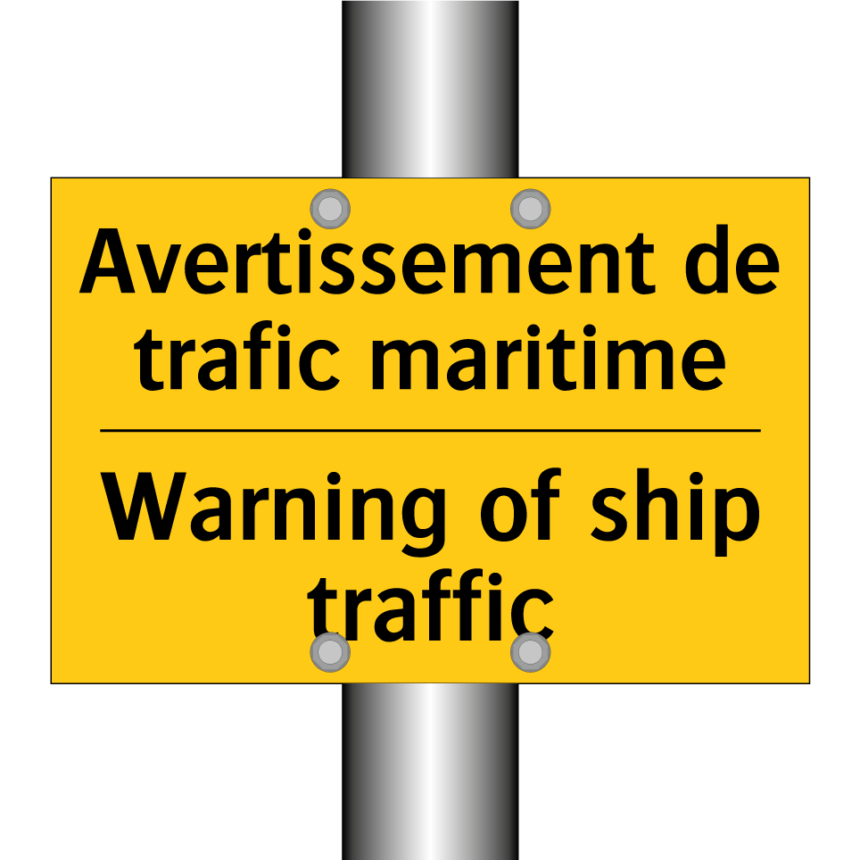 Avertissement de trafic maritime /.../ - Warning of ship traffic
