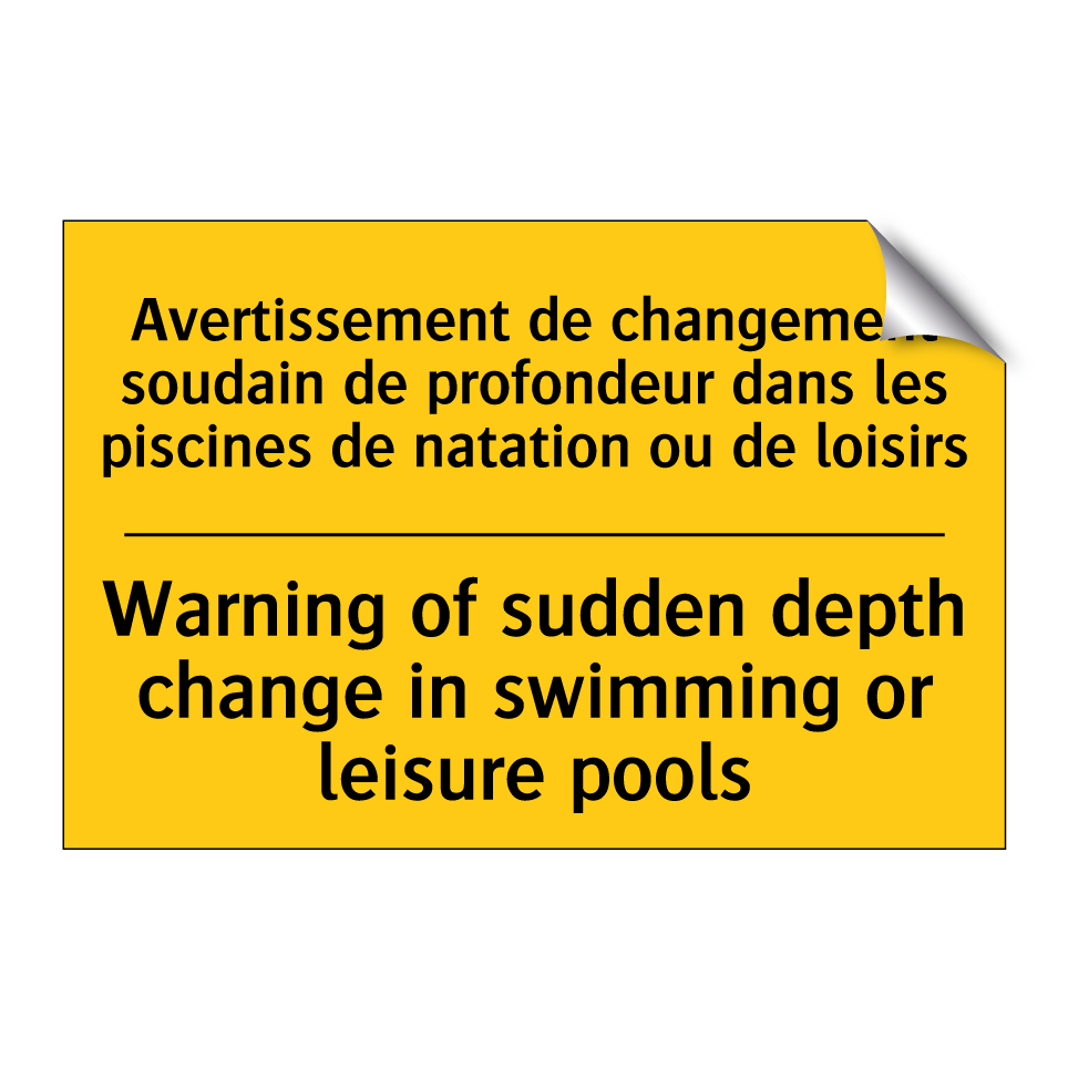 Avertissement de changement soudain  /.../ - Warning of sudden depth change  /.../