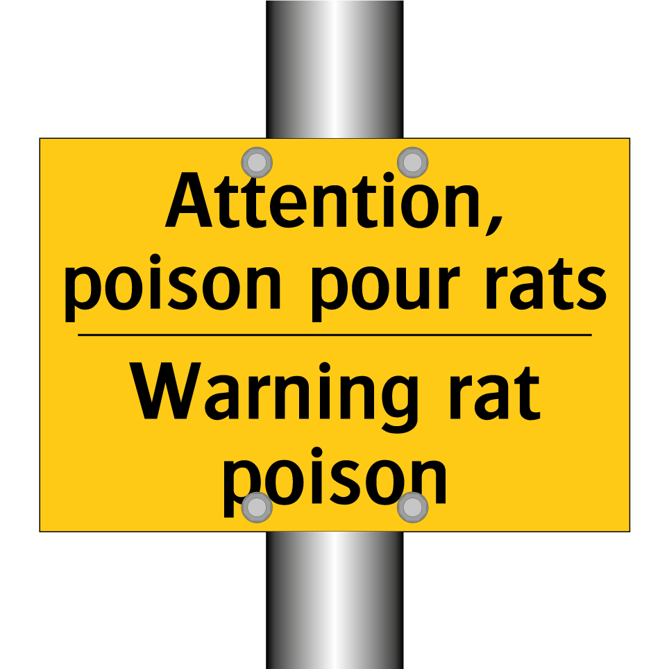 Attention, poison pour rats - Warning rat poison