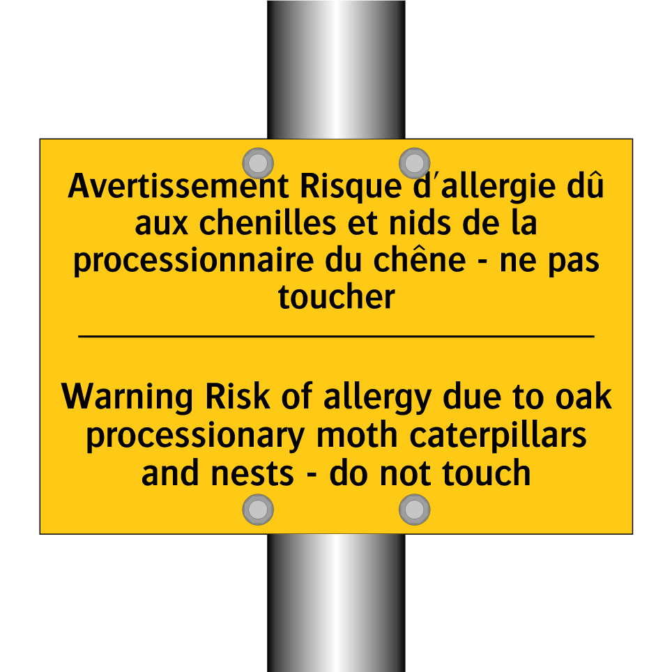 Avertissement Risque d'allergie  /.../ - Warning Risk of allergy due to  /.../