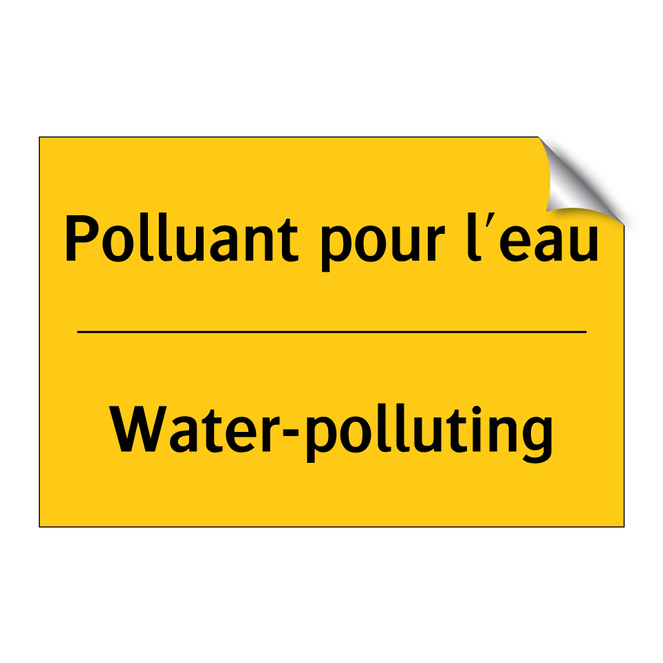 Polluant pour l'eau - Water-polluting
