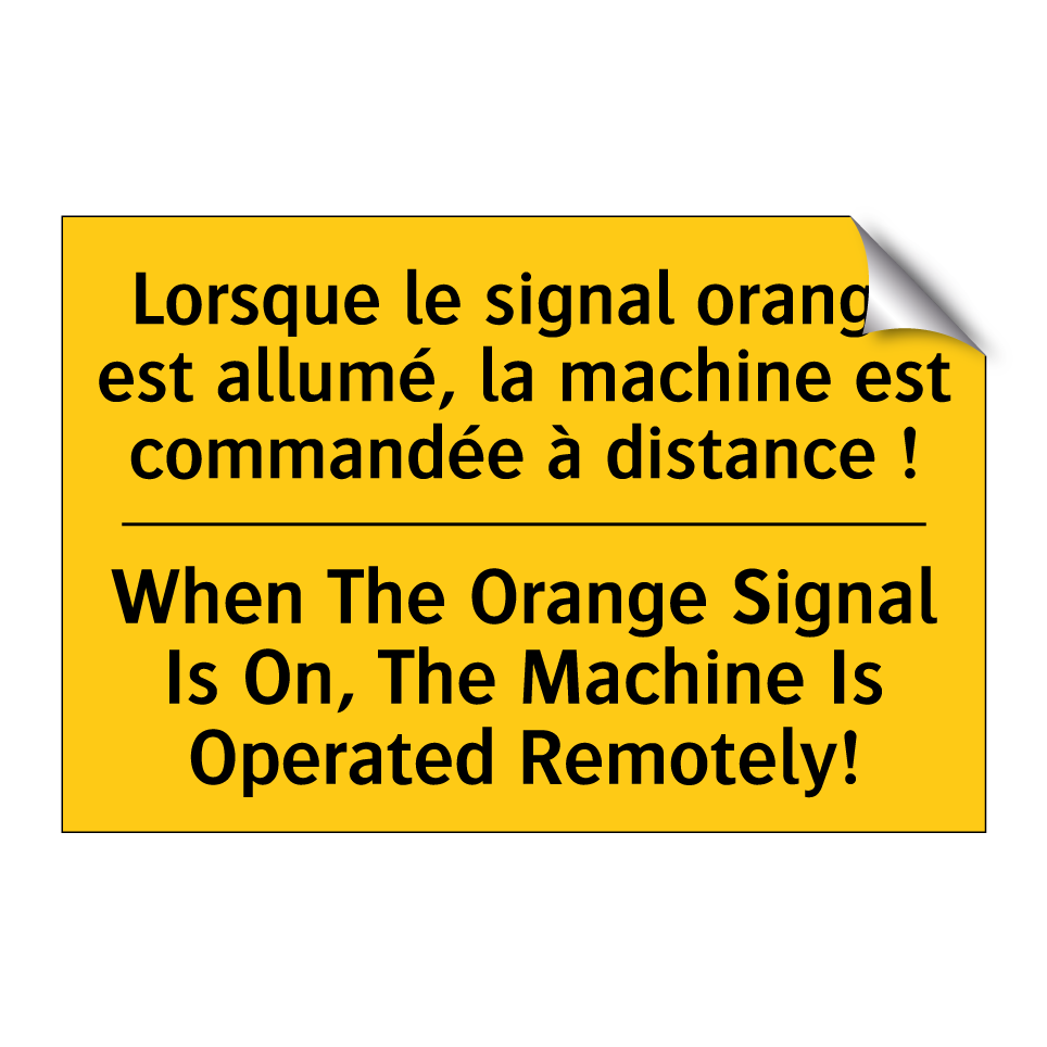 Lorsque le signal orange est allumé,  /.../ - When The Orange Signal Is On,  /.../