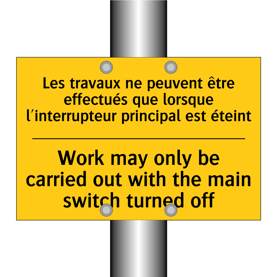 Les travaux ne peuvent être effectués  /.../ - Work may only be carried out with  /.../