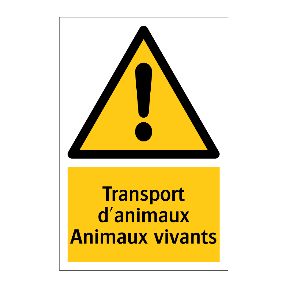 Transport d'animaux Animaux vivants