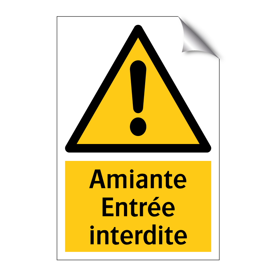 Amiante Entrée interdite