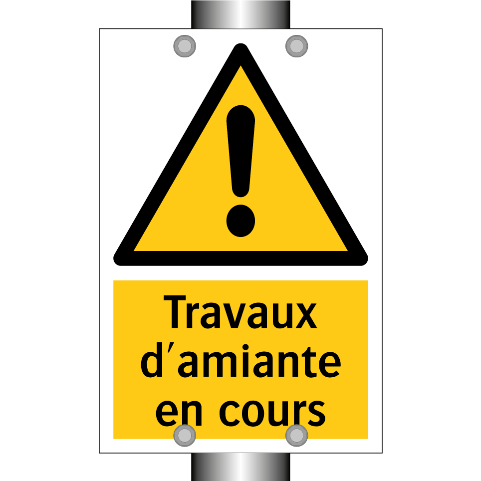 Travaux d'amiante en cours