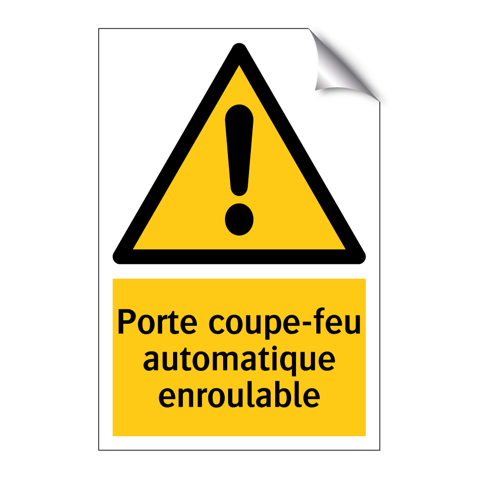 Porte coupe-feu automatique enroulable