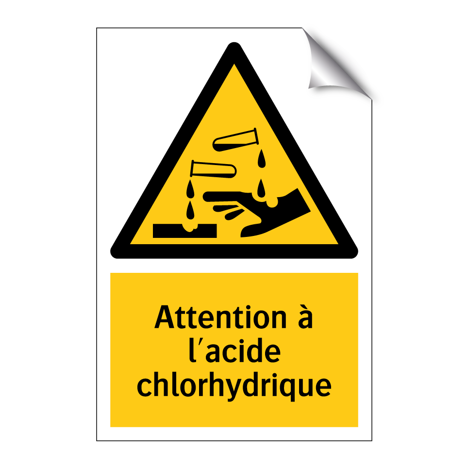 Attention à l'acide chlorhydrique
