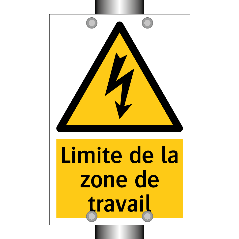 Limite de la zone de travail