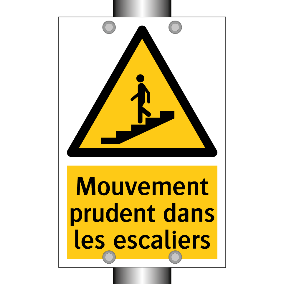 Mouvement prudent dans les escaliers