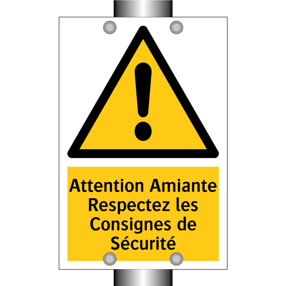 Attention Amiante Respectez les Consignes de Sécurité