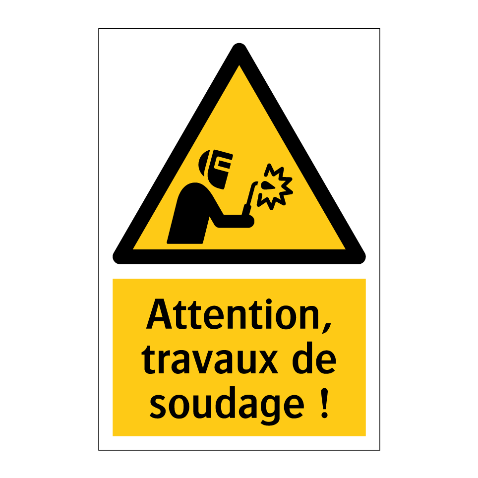 Attention, travaux de soudage !