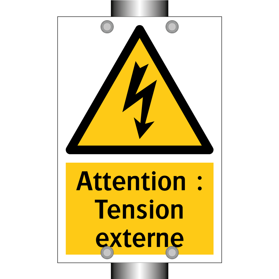 Attention : Tension externe