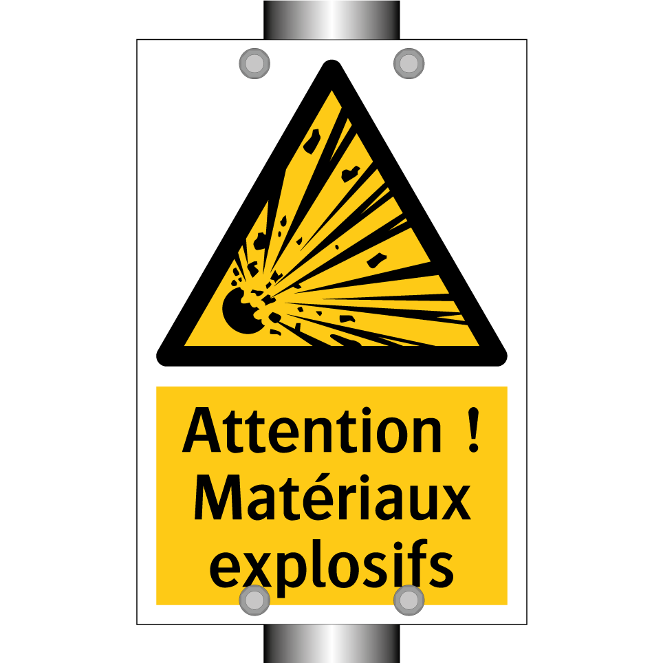 Attention ! Matériaux explosifs