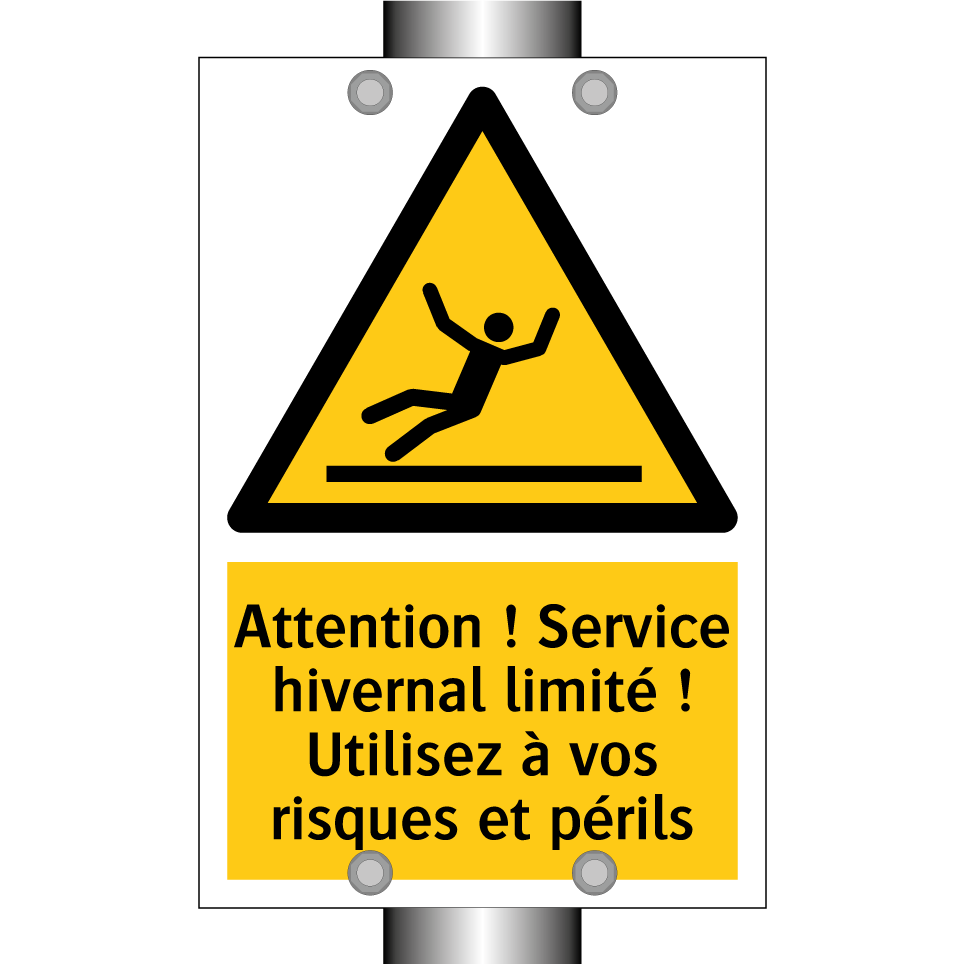 Attention ! Service hivernal limité ! Utilisez à vos risques et périls