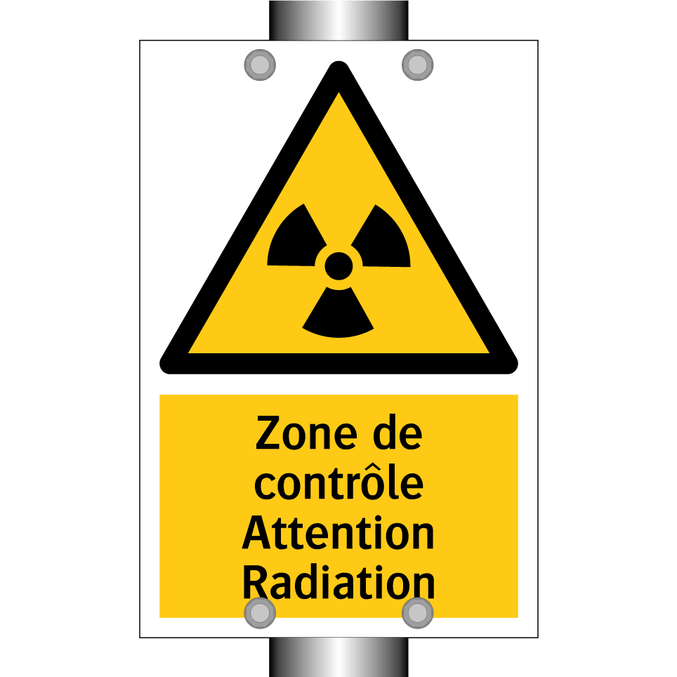 Zone de contrôle Attention Radiation
