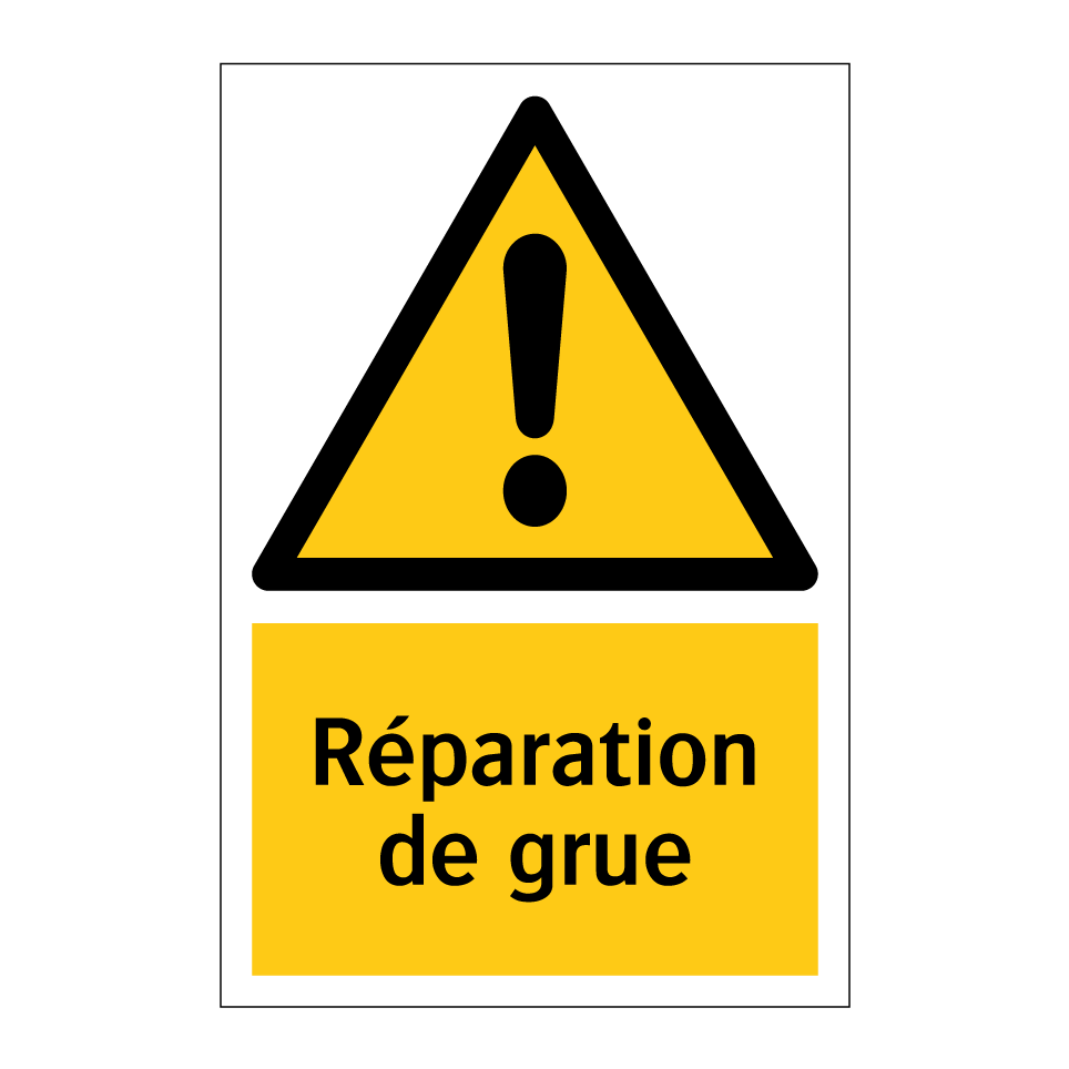 Réparation de grue