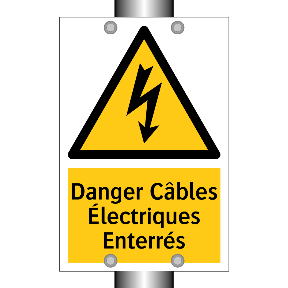 Danger Câbles Électriques Enterrés
