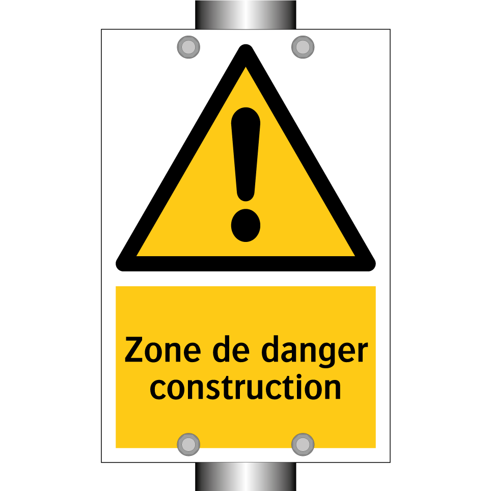 Zone de danger construction