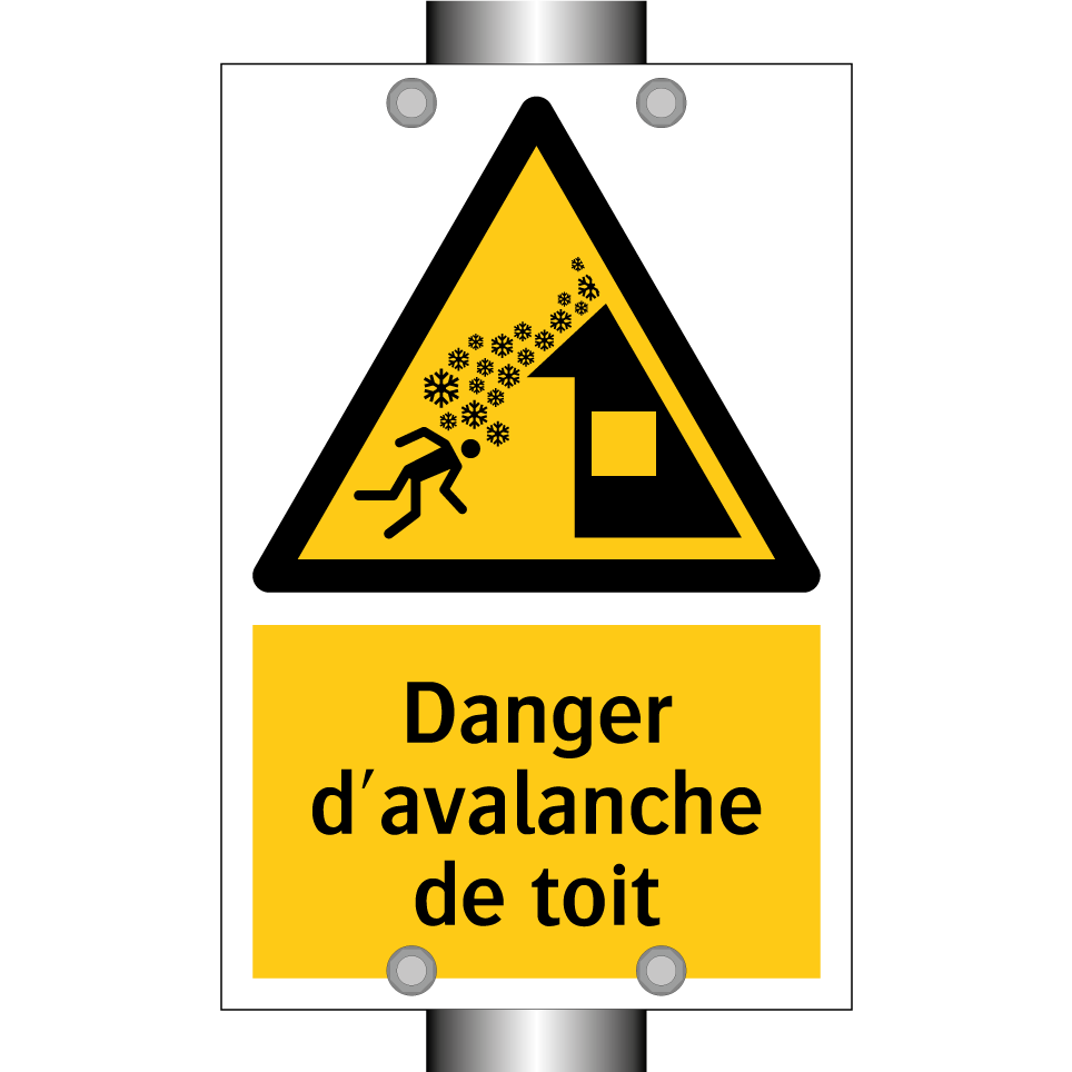 Danger d'avalanche de toit