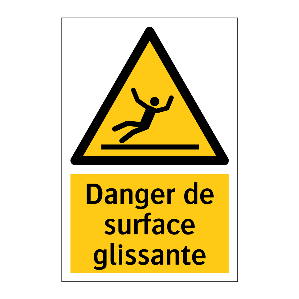 Danger de surface glissante