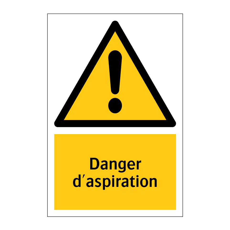 Danger d'aspiration
