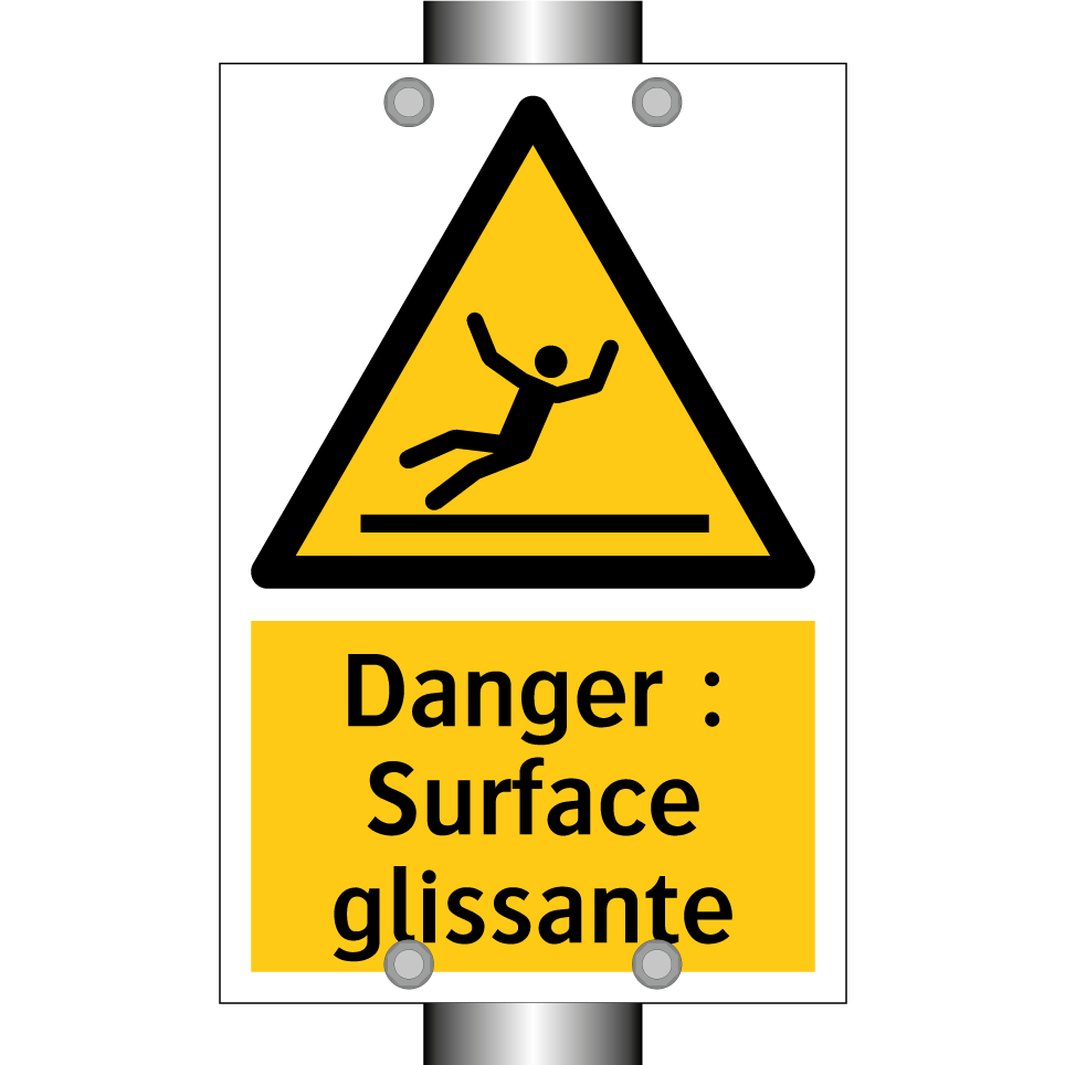 Danger : Surface glissante