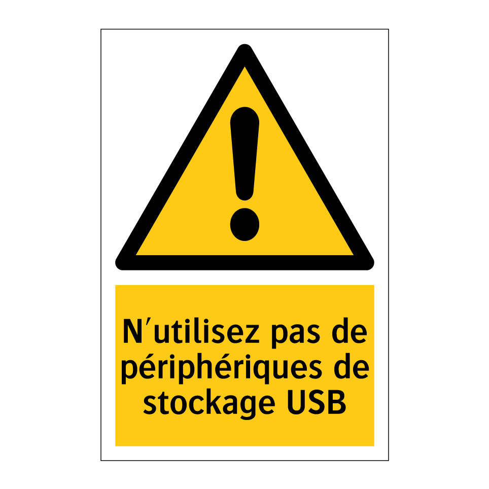 N'utilisez pas de périphériques de stockage USB