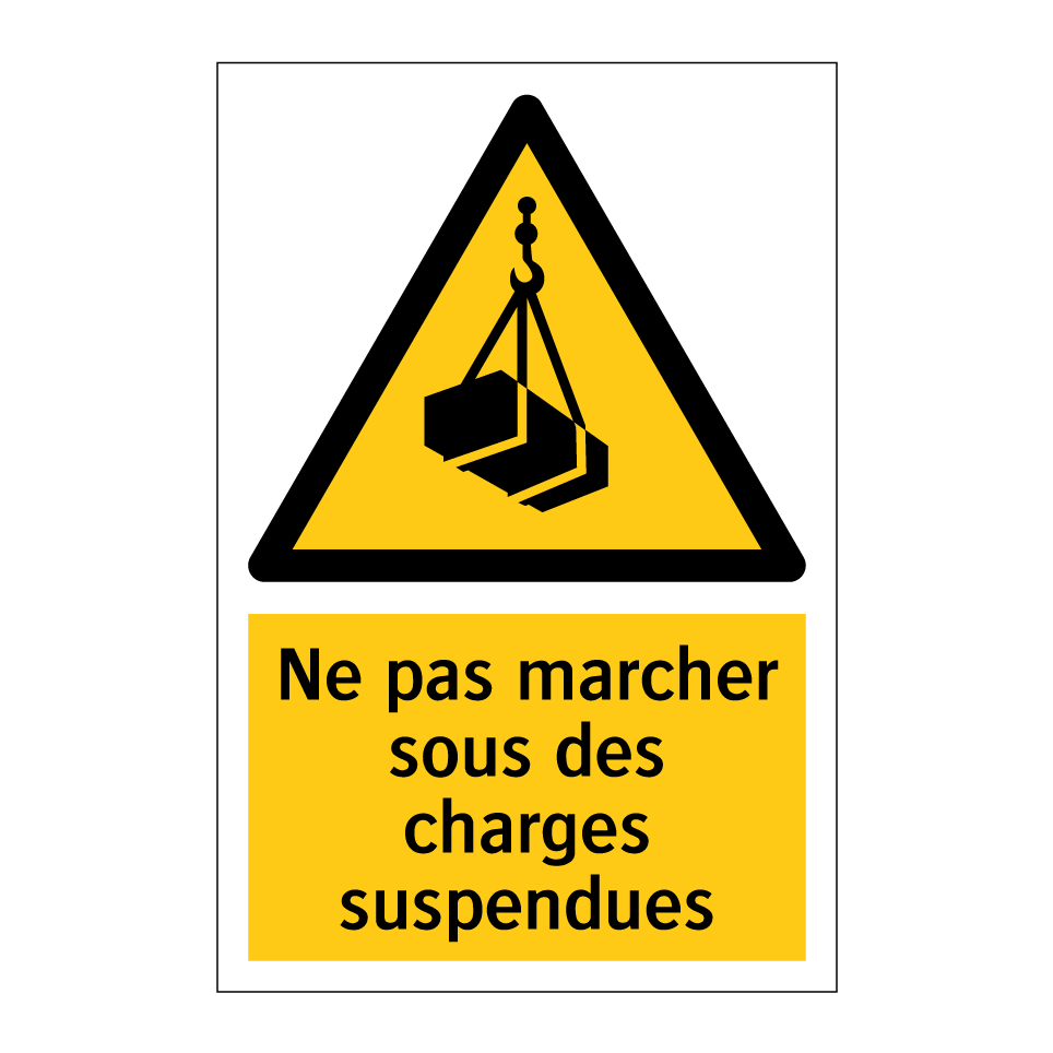 Ne pas marcher sous des charges suspendues