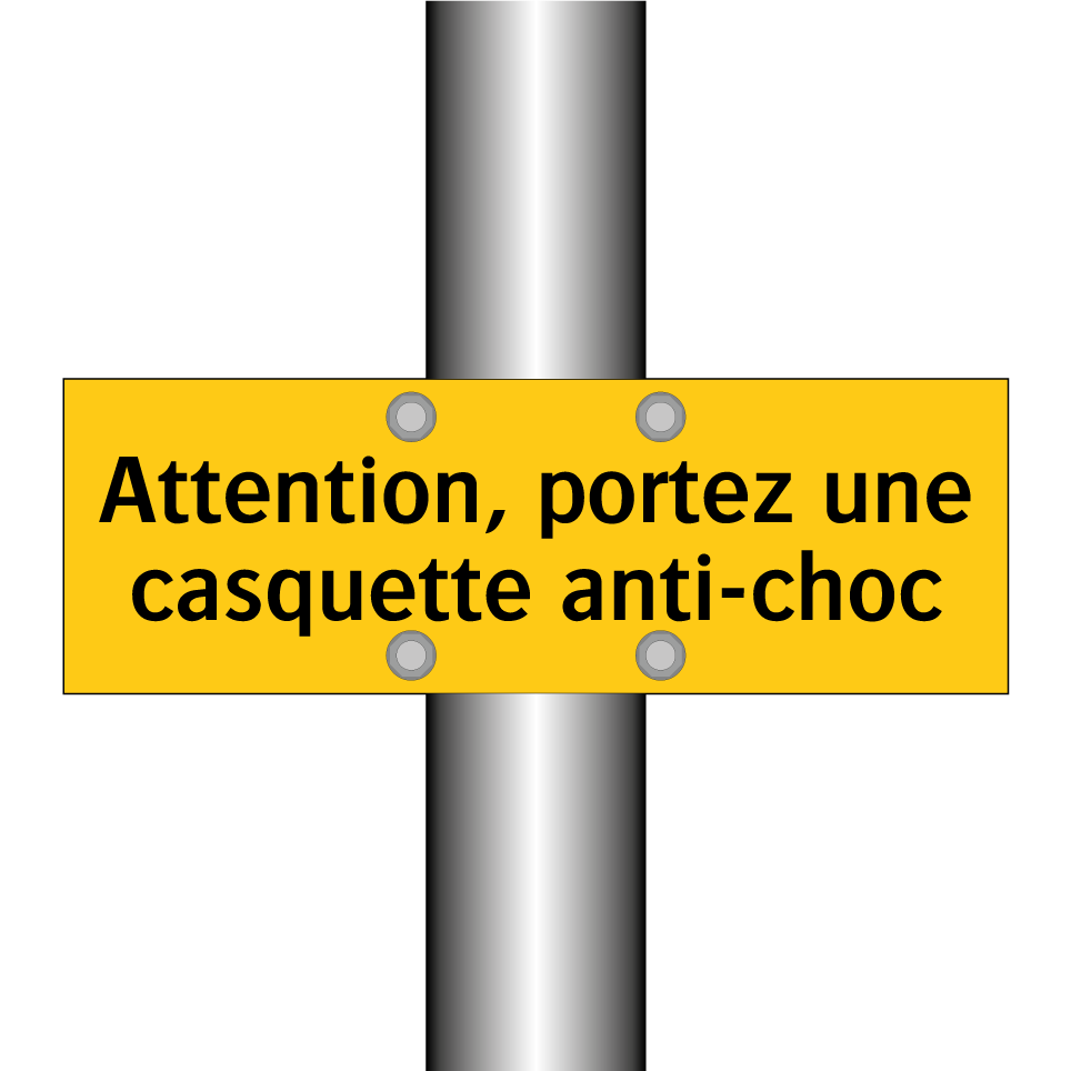 Attention, portez une casquette anti-choc