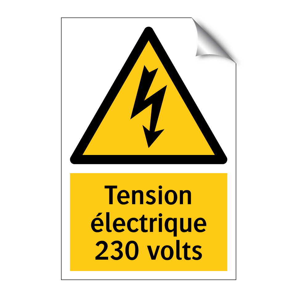 Tension électrique 230 volts