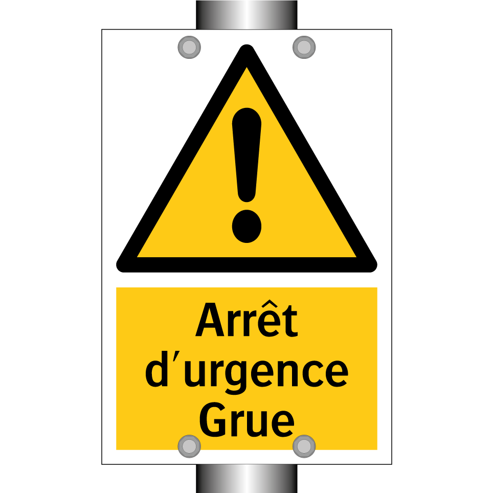Arrêt d'urgence Grue