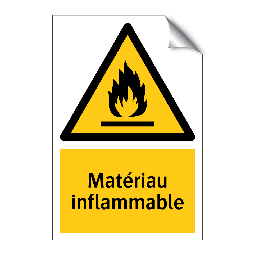 Matériau inflammable