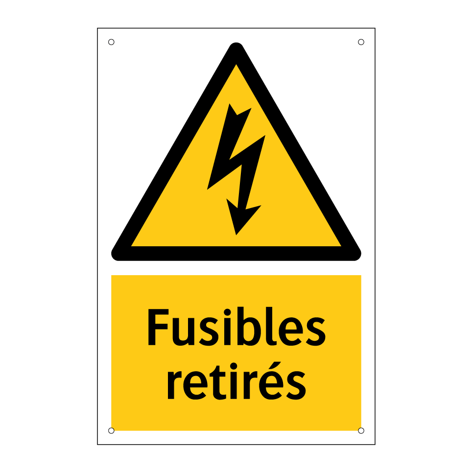 Fusibles retirés
