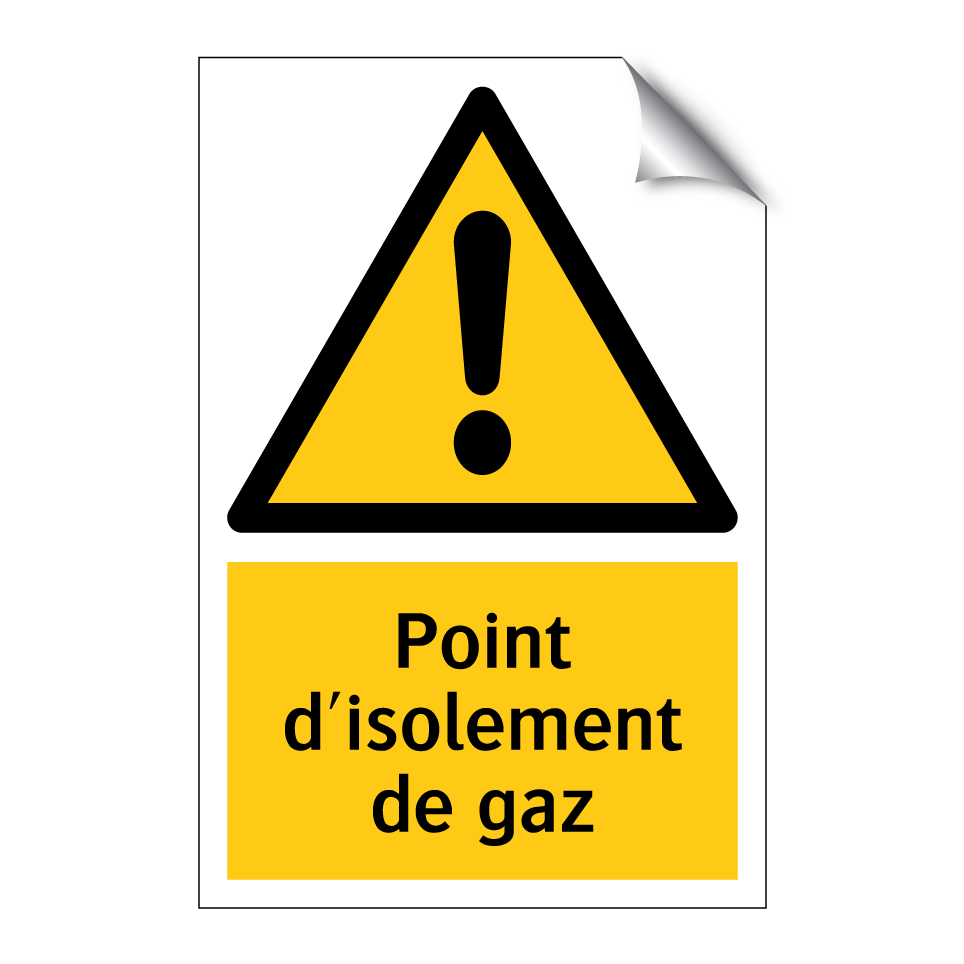 Point d'isolement de gaz
