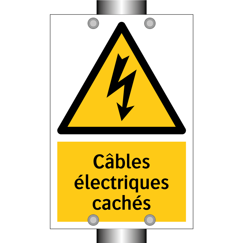 Câbles électriques cachés