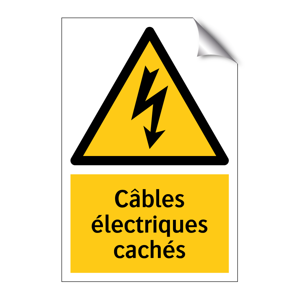 Câbles électriques cachés