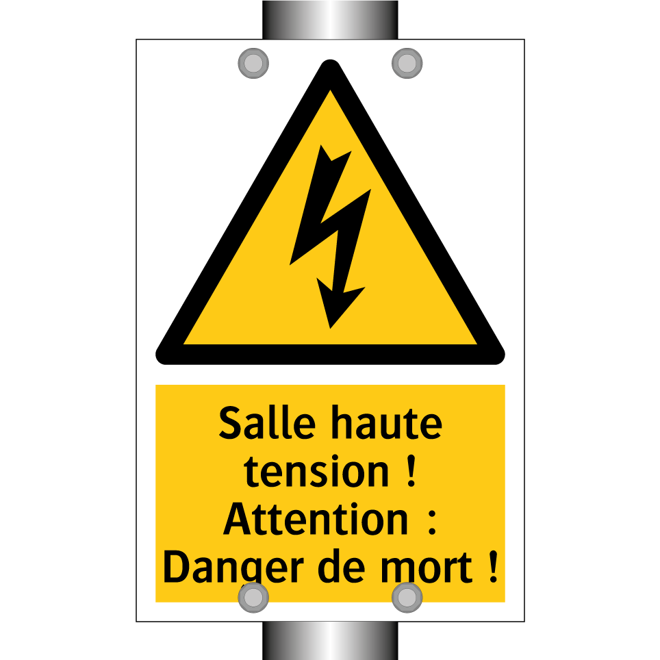 Salle haute tension ! Attention : Danger de mort !