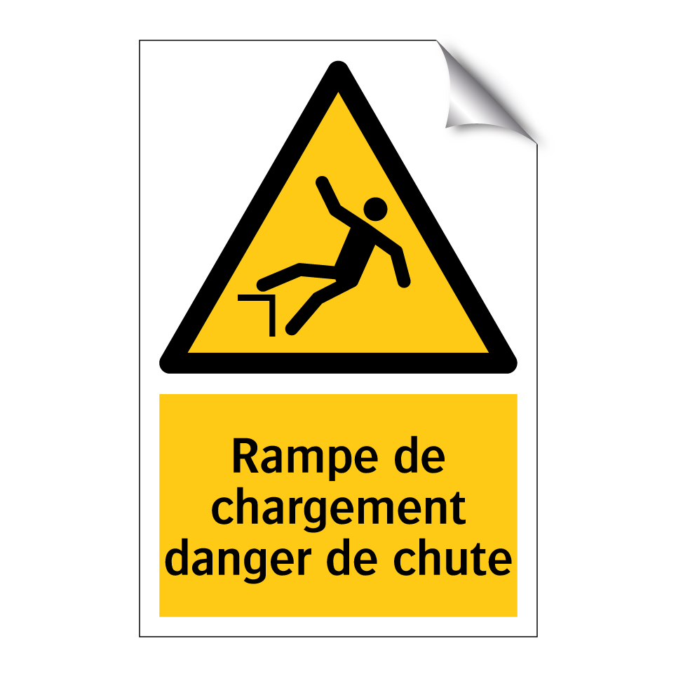 Rampe de chargement danger de chute