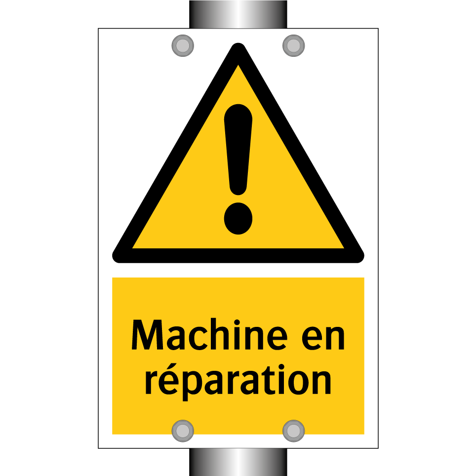 Machine en réparation